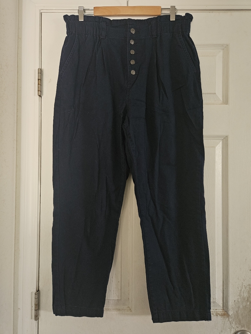Time and Tru Navy Button-Fly Tapered Chinos Size 16